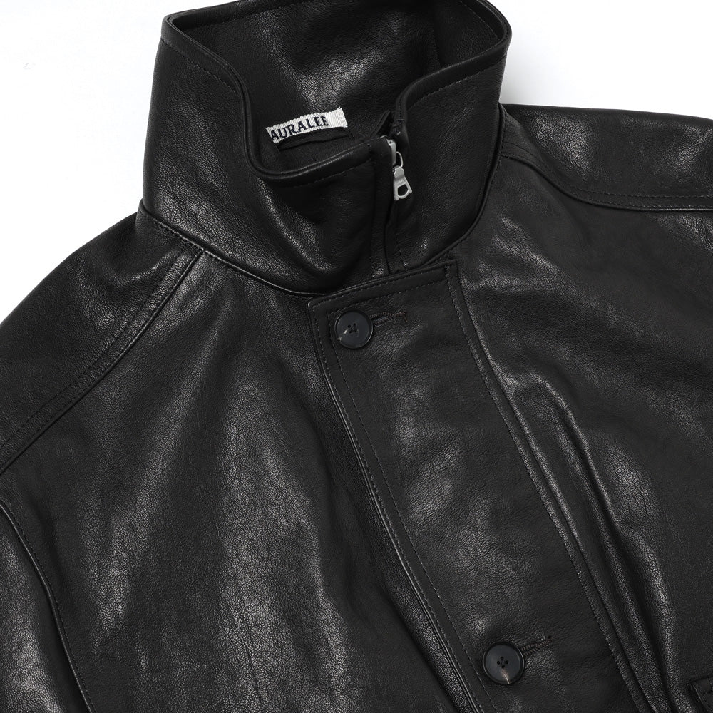 TEXTURED LAMB LEATHER BLOUSON (26AW)