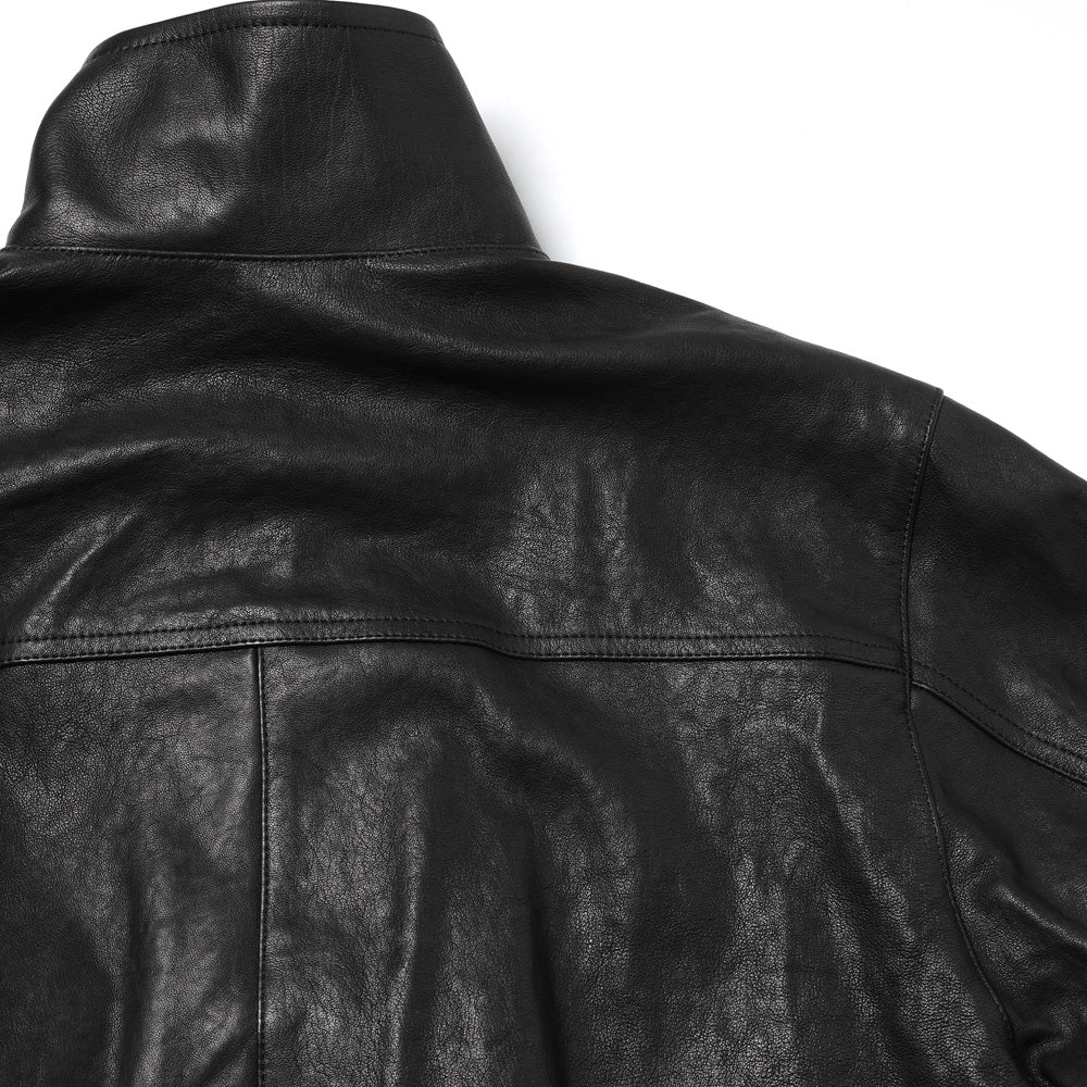 TEXTURED LAMB LEATHER BLOUSON (26AW)