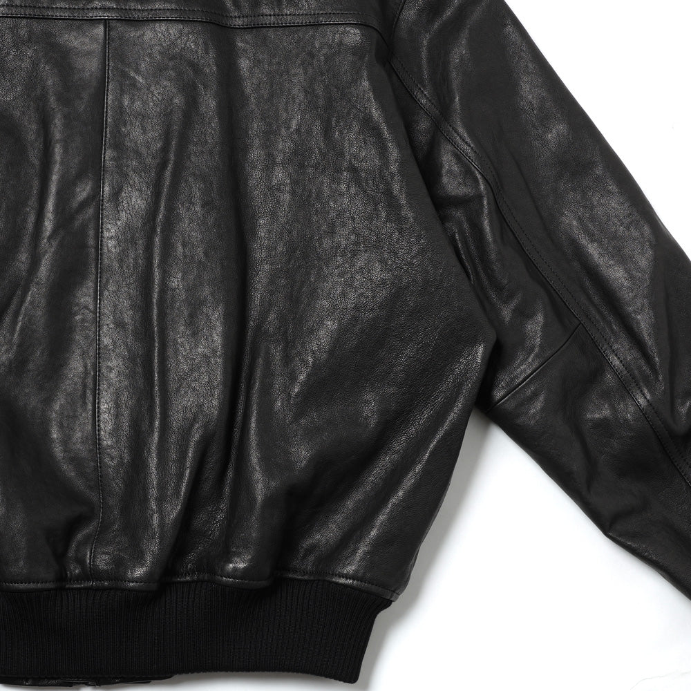 TEXTURED LAMB LEATHER BLOUSON (26AW)