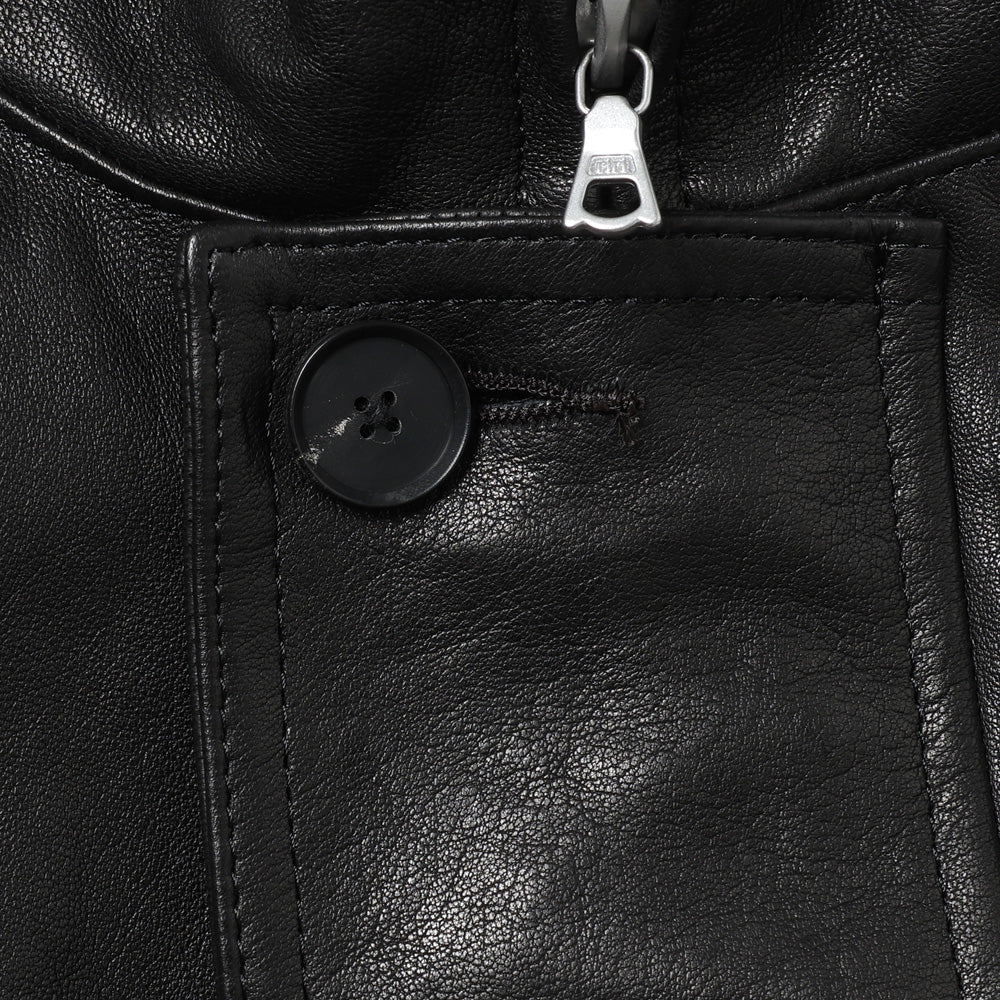 TEXTURED LAMB LEATHER BLOUSON (26AW)
