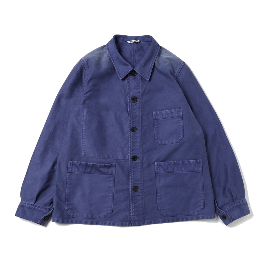 GARMENT-DYED ORGANIC COTTON HEAVY MOLESKIN COVERALL
