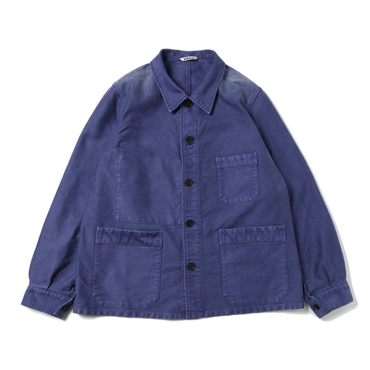 GARMENT-DYED ORGANIC COTTON HEAVY MOLESKIN COVERALL