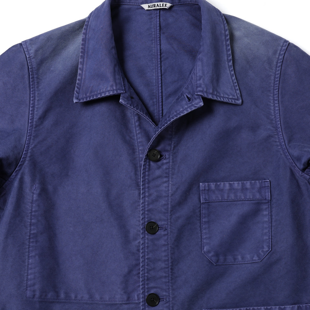 GARMENT-DYED ORGANIC COTTON HEAVY MOLESKIN COVERALL