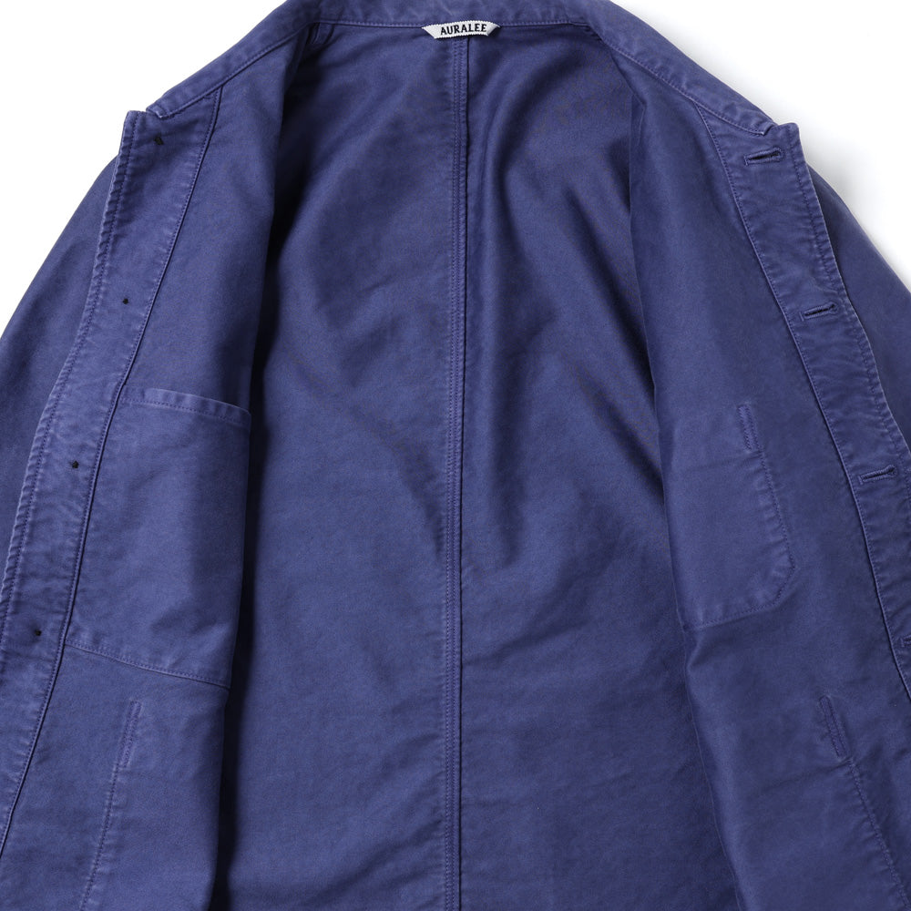 GARMENT-DYED ORGANIC COTTON HEAVY MOLESKIN COVERALL