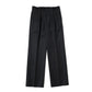 BLUEFACED WOOL TWO-TUCK SLACKS
