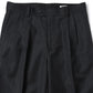 BLUEFACED WOOL TWO-TUCK SLACKS