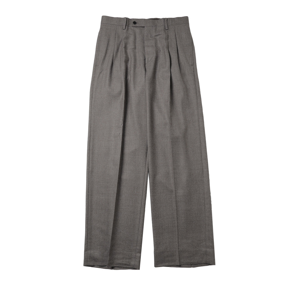 SUPRE LIGHT WOOL TWO-TUCK SLACKS