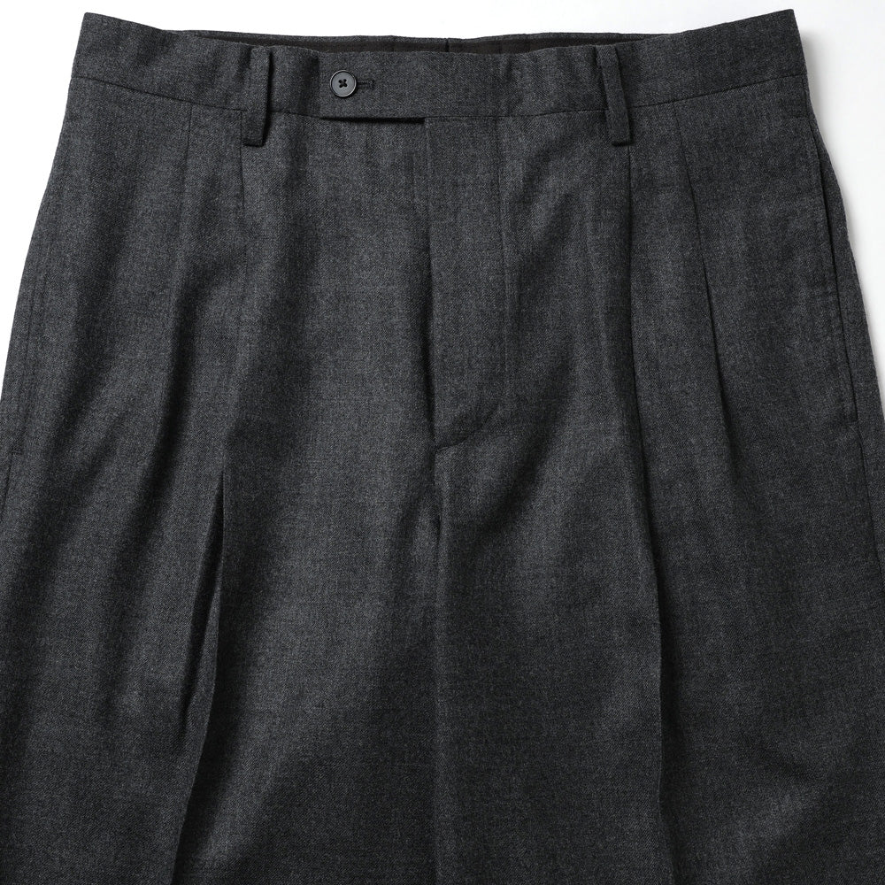 SUPRE LIGHT WOOL TWO-TUCK SLACKS