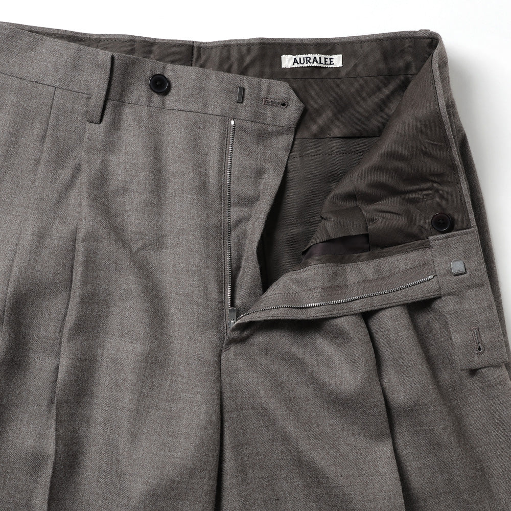 SUPRE LIGHT WOOL TWO-TUCK SLACKS