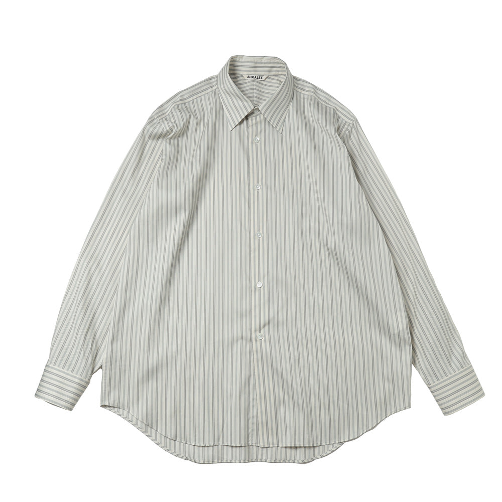 COTTON SILK STRIPE SHIRT