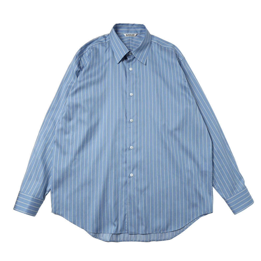 AURALEE(オーラリー) COTTON SILK STRIPE SHIRT (A26AS01CS) | AURALEE