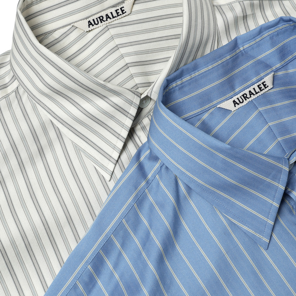COTTON SILK STRIPE SHIRT