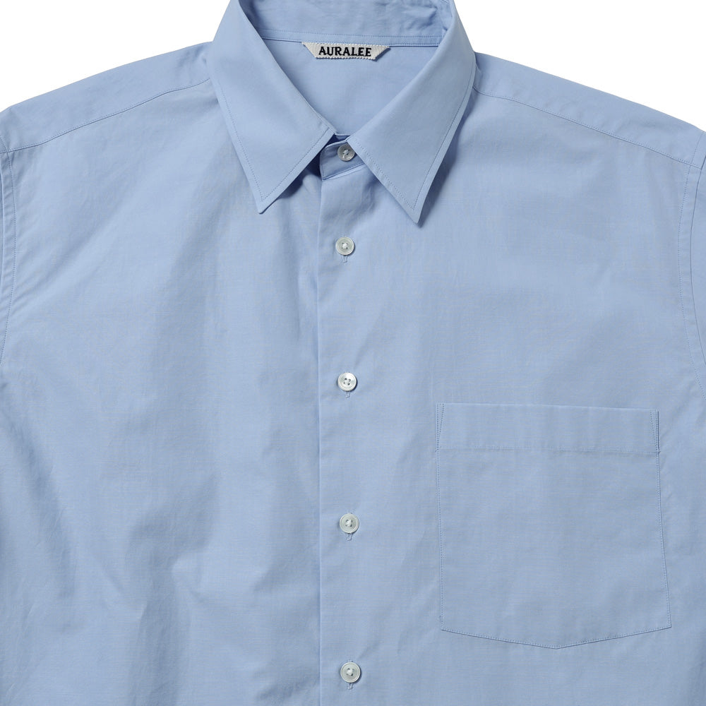 AURALEE) FINX LIGHT WEATHER CHAMBRAY SHIRT (A26AS01FW) | AURALEE