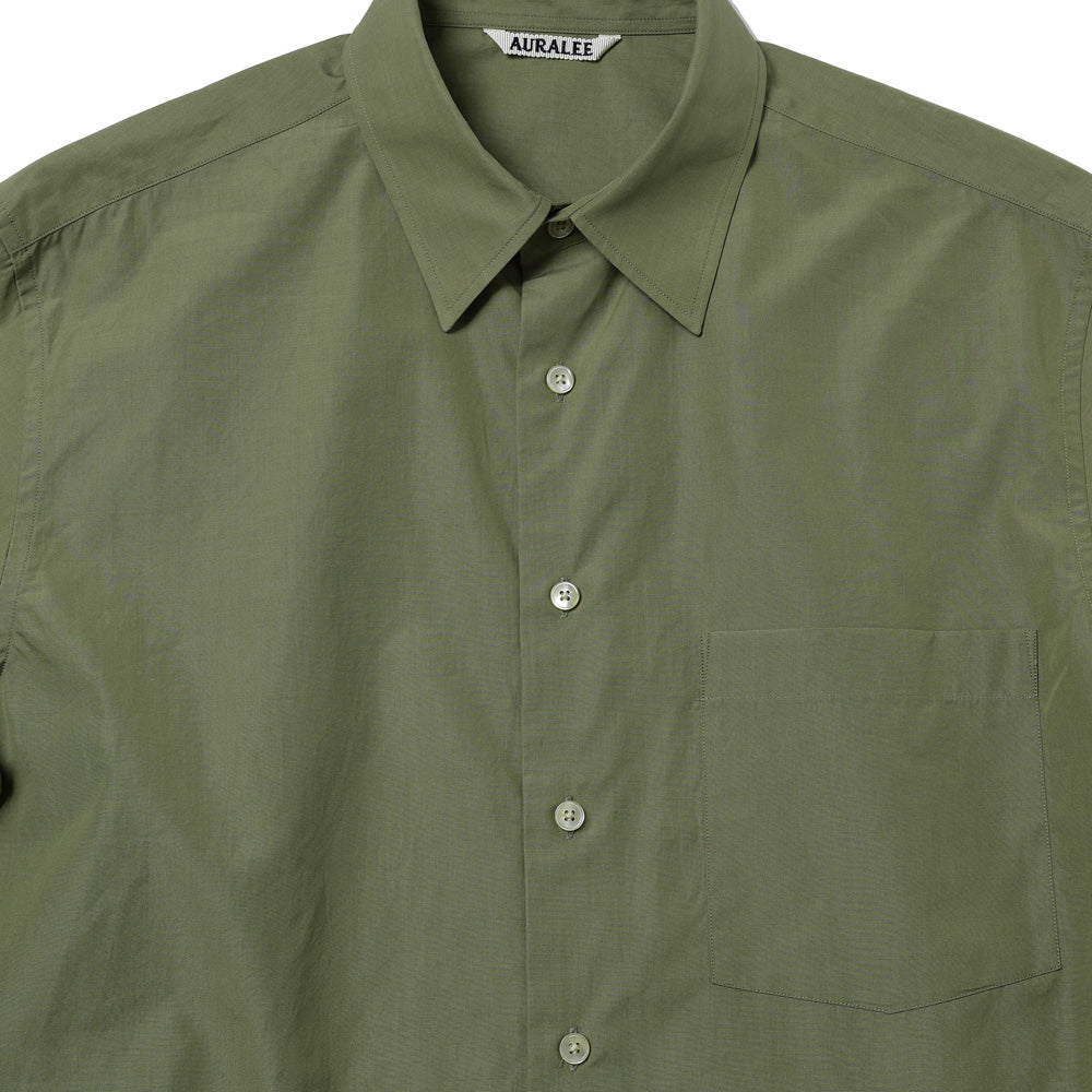 AURALEE) FINX LIGHT WEATHER CHAMBRAY SHIRT (A26AS01FW) | AURALEE
