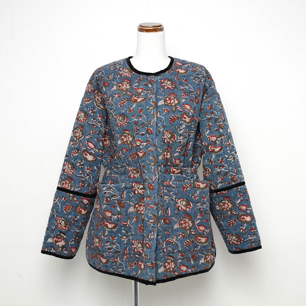 BLOCK PRINT QUILTED JACKET