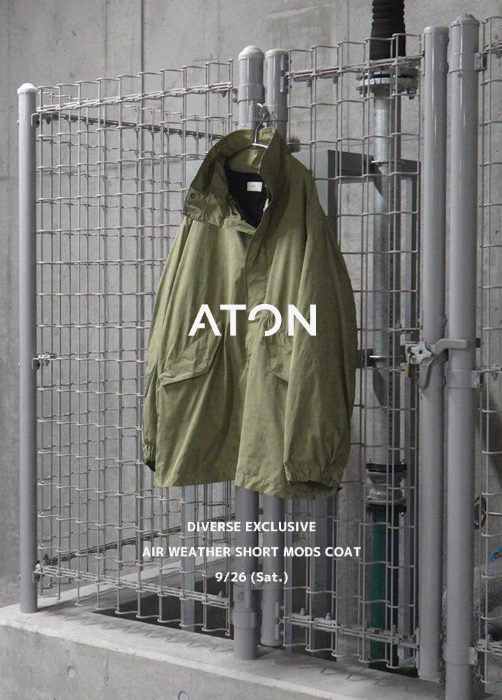 ATON 別注 AIR WEATHER SHORT MODS COAT
