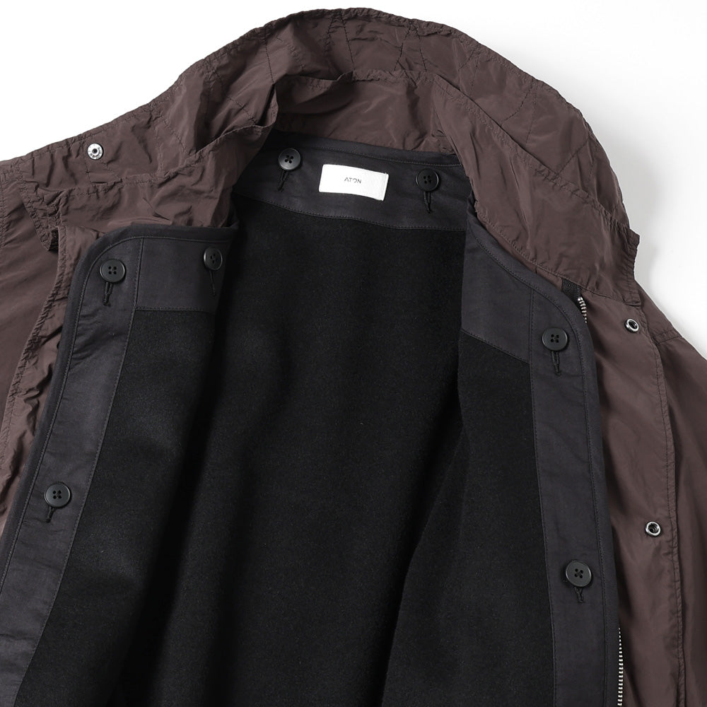 ATON AIR WEATHER SHORT MODS COAT (JKAGGW0800) | ATON / JACKET (MEN