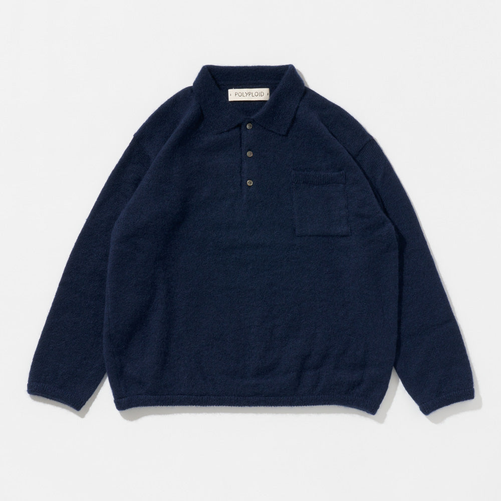 LONGSLEEVE POLO B 8/8 front