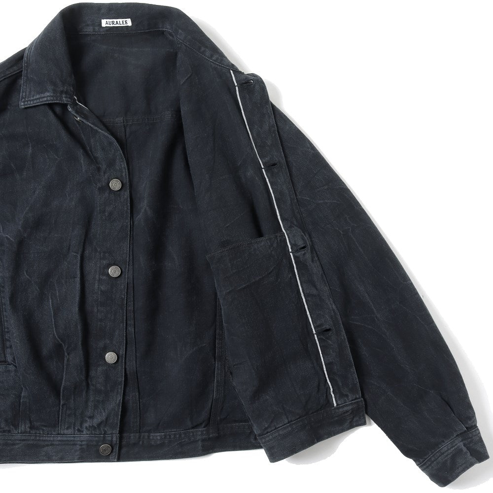 AURALEE) SELVEDGE FADED LIGHT DENIM BLOUSON (A23SB01DE