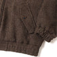 LAMA SHETLAND WOOL TWEED ZIP BLOUSON