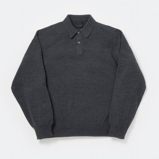 TECH KNIT POLO L/S Brewed Protein