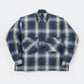 TECH SPORTS OPEN COLLAR SHIRT L/S BIG TARTAN