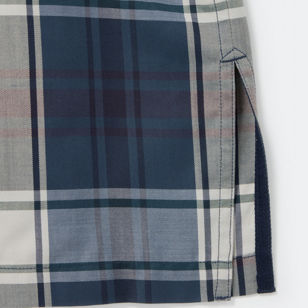 TECH SPORTS OPEN COLLAR SHIRT L/S BIG TARTAN