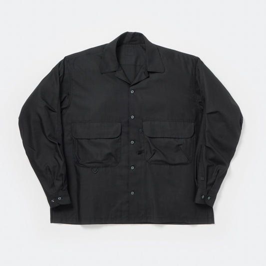 TECH SPORTS OPEN COLLAR SHIRT L/S SOLID