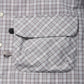 TECH SPORTS OPEN COLLAR SHIRT L/S GREN PLAID