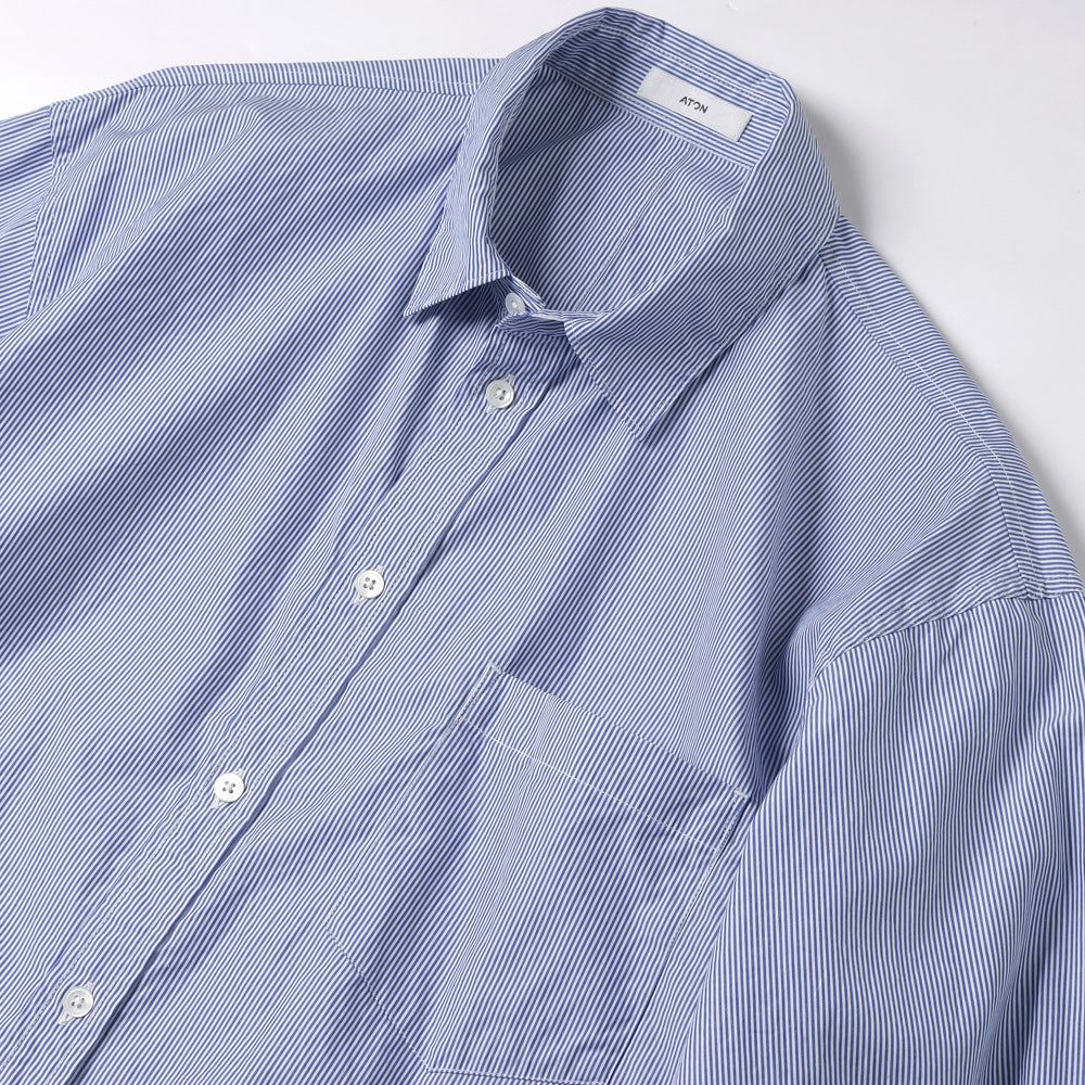 GIZA STRIPE WASHED SHIRT