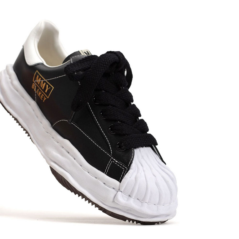 (BLAKEY) OG Sole Leather Low-top Sneaker BLACK