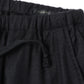 Cashmere silk, garment-dyed, drawstring pants.
