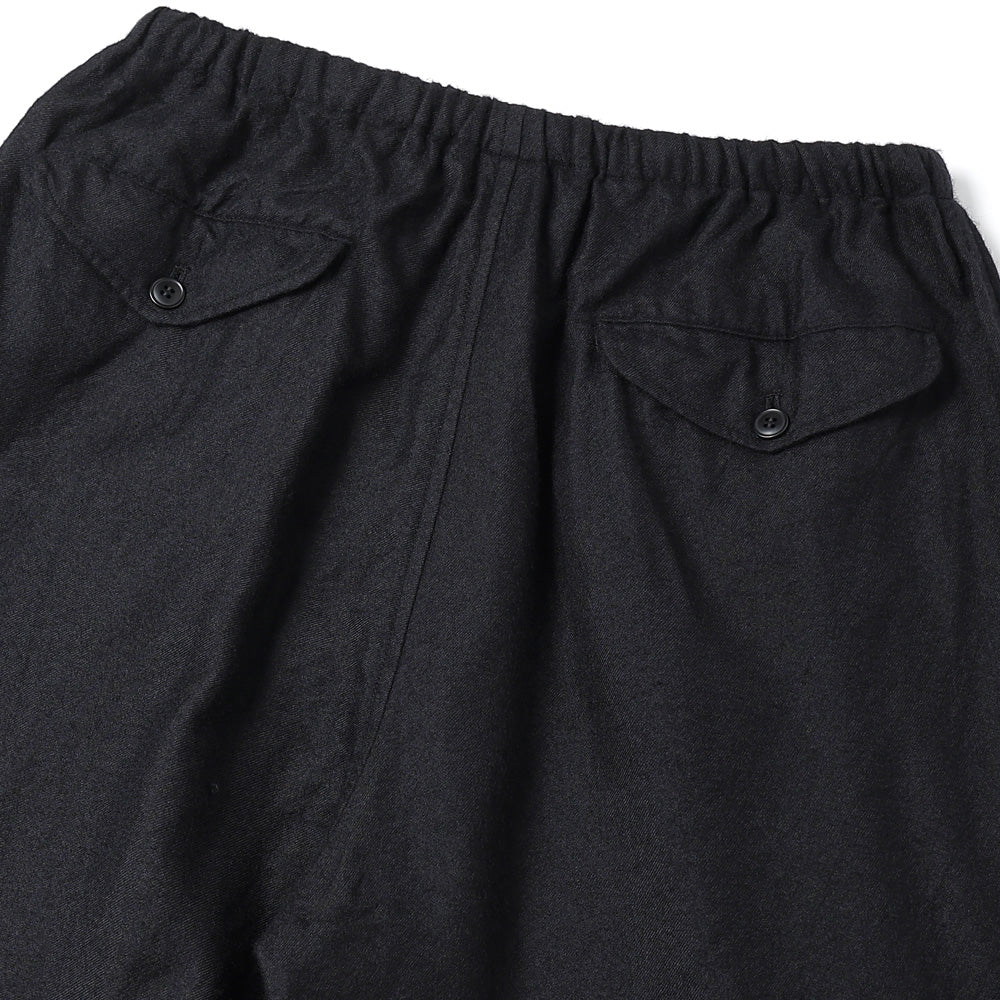 Cashmere silk, garment-dyed, drawstring pants.