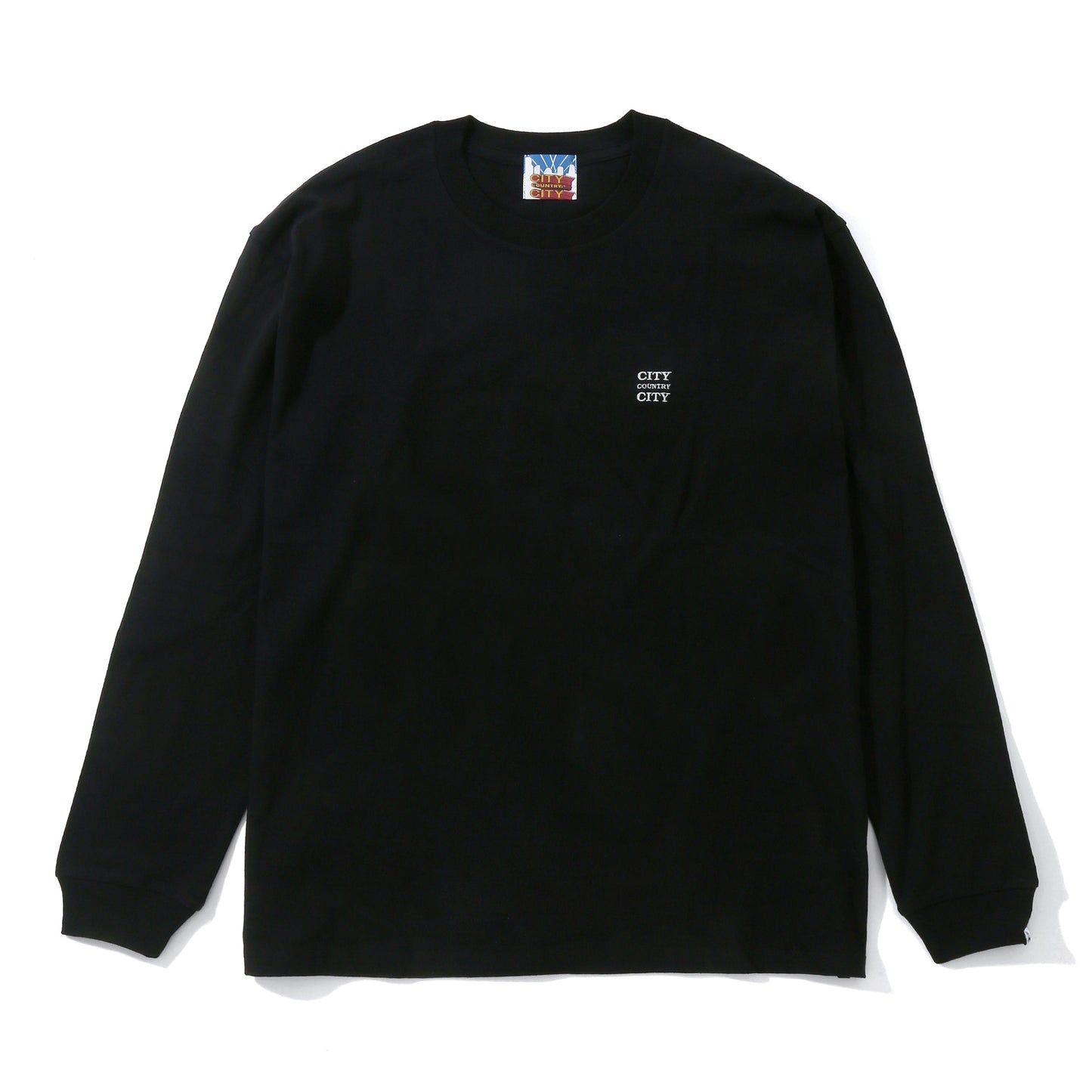 EMBROIDERED LOGO COTTON L/S T-SHIRT