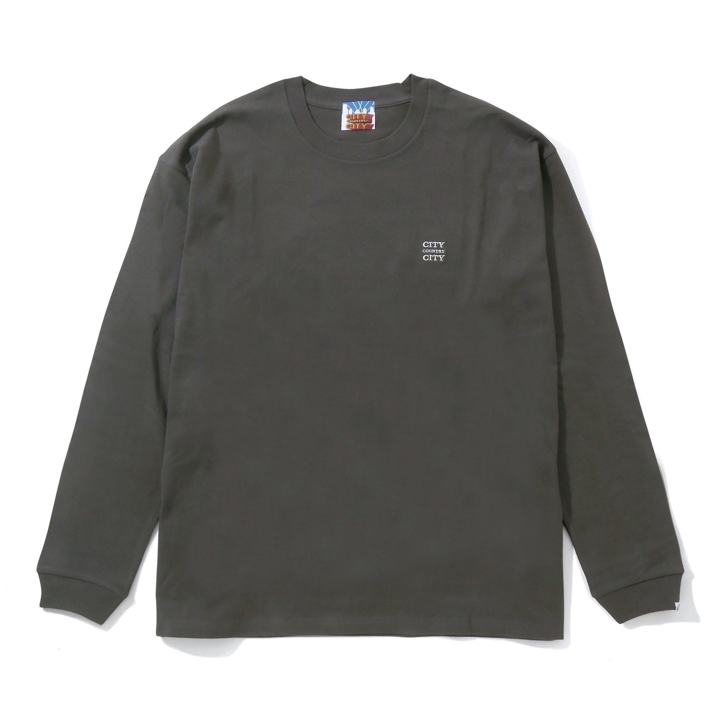 EMBROIDERED LOGO COTTON L/S T-SHIRT