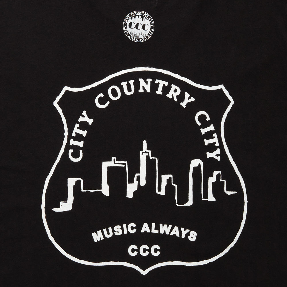 GARMENT DYE COTTON L/S T-SHIRT MUSIC AWAYS 9/19front