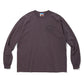 GARMENT DYE COTTON L/S T-SHIRT MUSIC AWAYS 9/19front