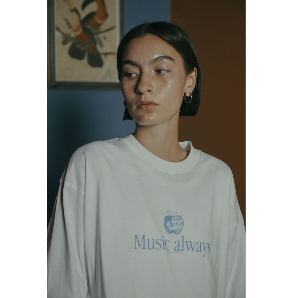 COTTON L/S T-SHIRT_Music always