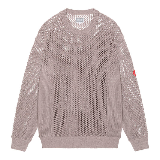 SIDE RIB LOOSE NET KNIT