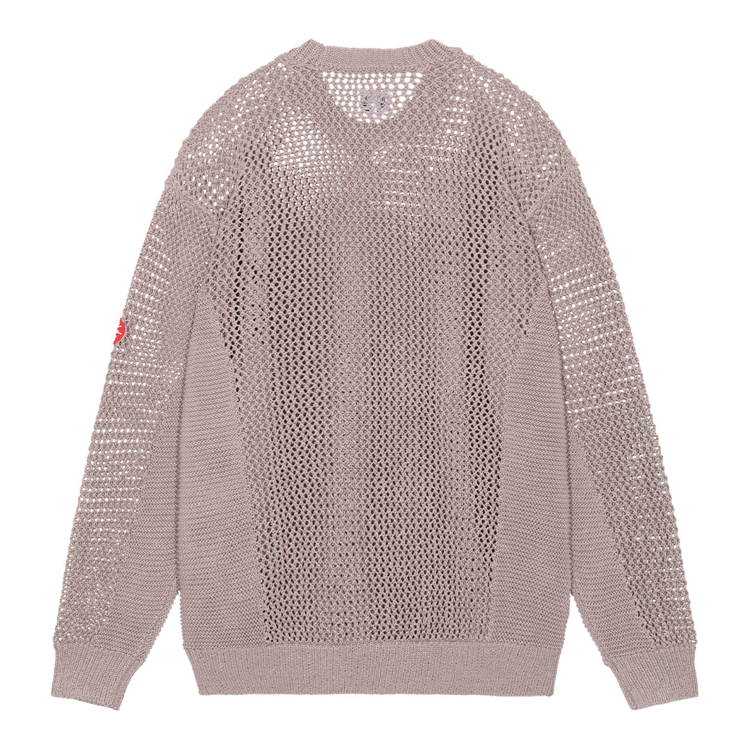 SIDE RIB LOOSE NET KNIT