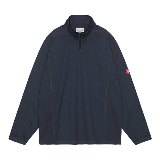OVERDYE HALF ZIP TURTLE LONG SLEEVE T