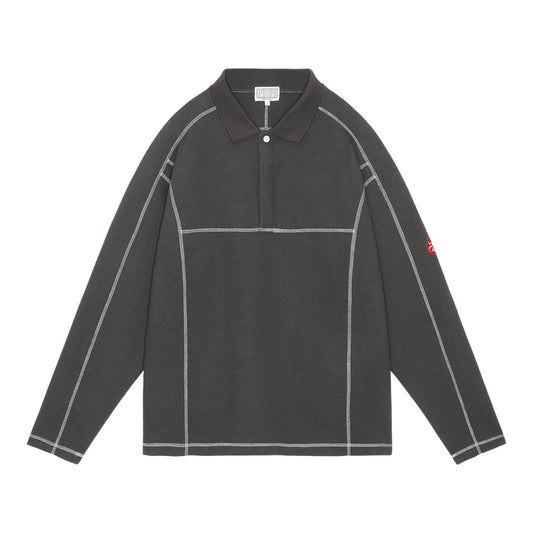 DBL KNIT LONG SLEEVE POLO