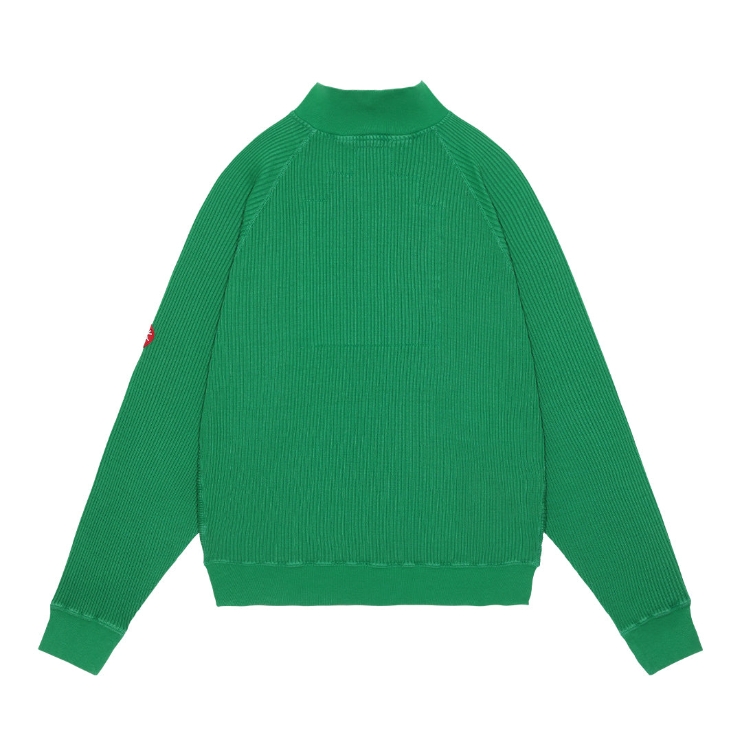 OVERDYE WIDE RIB CUT HALF ZIP