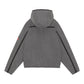 OVERDYE TAPED LIGHT ZIP HOODY