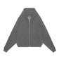 OVERDYE WIDE RIB CUT ZIP HOODY