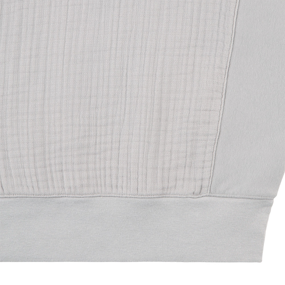 LAYERED GAUZE HALF ZIP