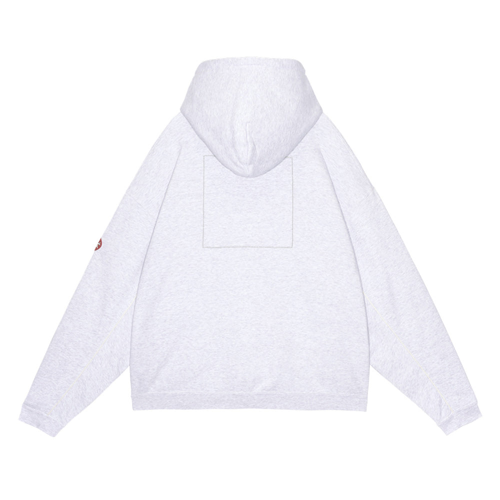 SOLID LOOSE ZIP HOODY