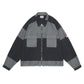 OVERDYE STRIPE SHORT SHIRT JACKET