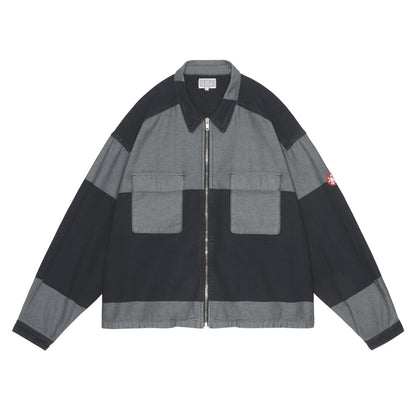 OVERDYE STRIPE SHORT SHIRT JACKET