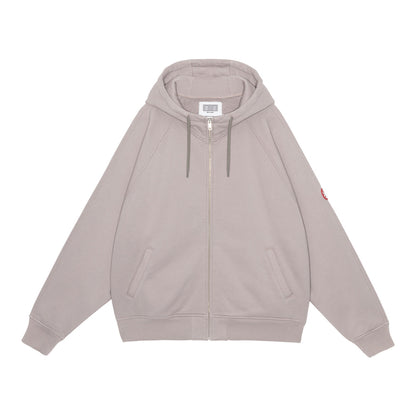 SOLID BIG HEAVY ZIP HOODY
